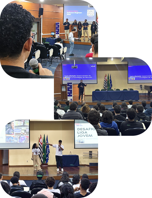 Coleção de três imagens do evento